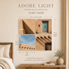 ADOBE LIGHT | 4-Piece Southwest Acrylic Wall Art Set