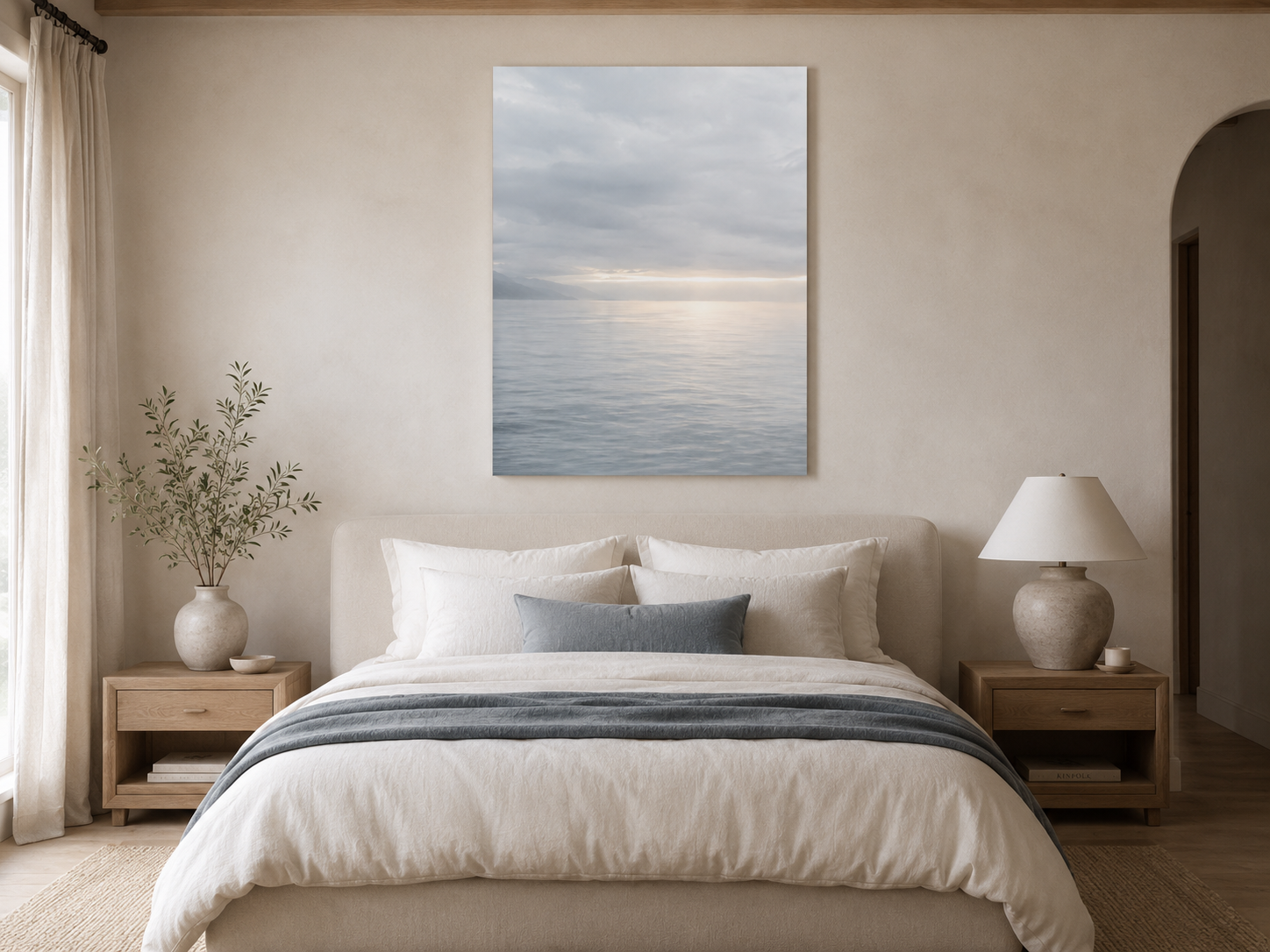 Calm Sea Sunrise Acrylic Print — French Cleat Wall Art
