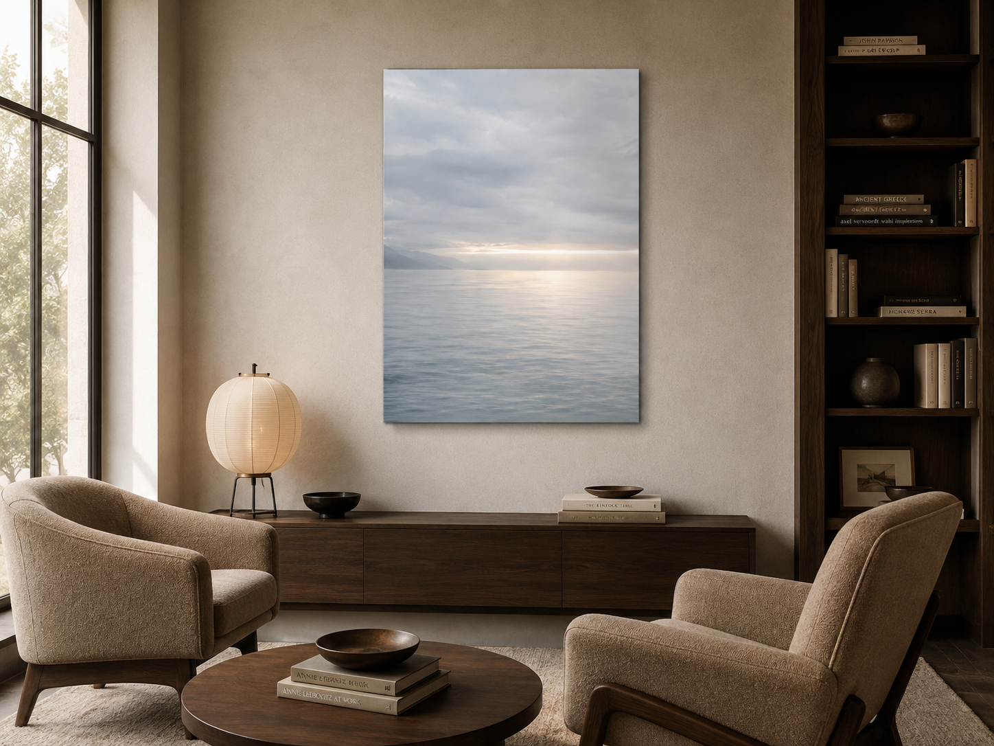 Calm Sea Sunrise Acrylic Print — French Cleat Wall Art