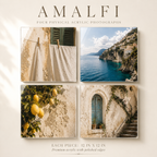 AMALFI | 4-Piece Coastal Europe Acrylic Wall Art Set
