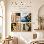 AMALFI | 4-Piece Coastal Europe Acrylic Wall Art Set