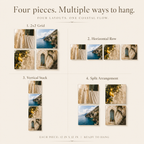 AMALFI | 4-Piece Coastal Europe Acrylic Wall Art Set