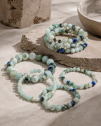 Azurite Round Bead Bracelet  8mm - Inner Awareness