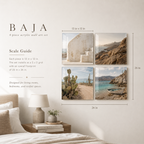 BAJA | 4-Piece Coastal Desert Acrylic Wall Art Set