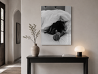 Black and White Acrylic Print, Middle Finger Bedroom Wall Art