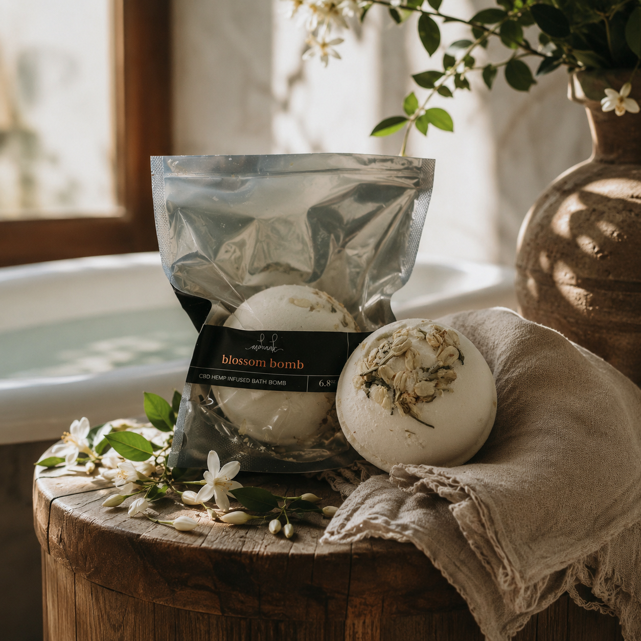 Blossom - Hemp Infused Bath Bomb