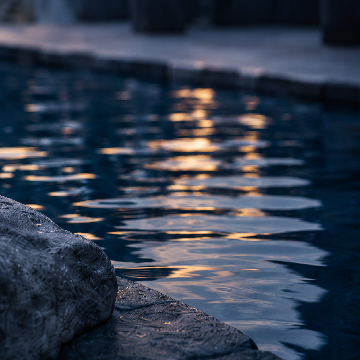 BLUE HOUR | 4-Piece Acrylic Moody Spa Wall Art Set