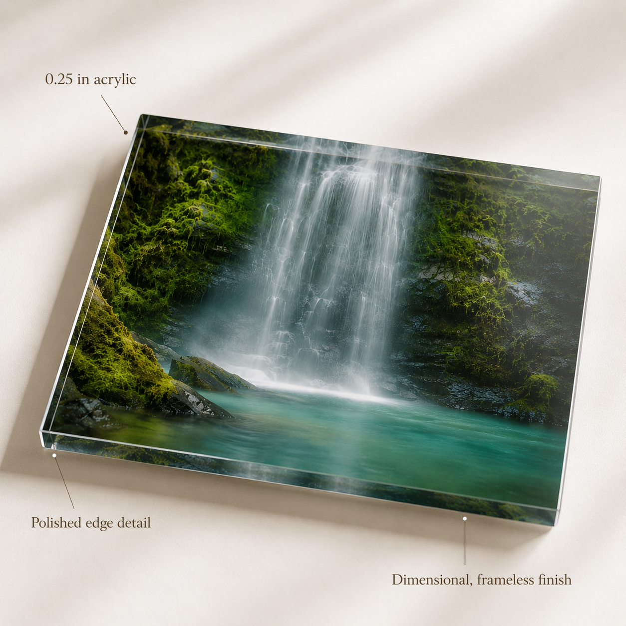 BREATHE — 4-Piece Acrylic Spa Wall Art Set