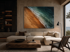 Coastal Aerial Acrylic Print (French Cleat Hanging)