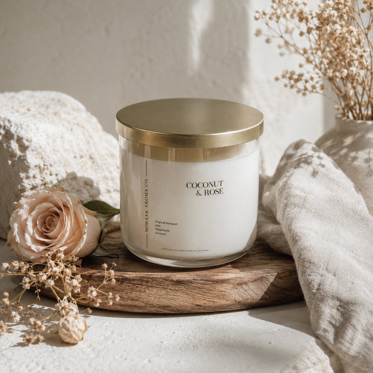 Coconut & Rose Candle