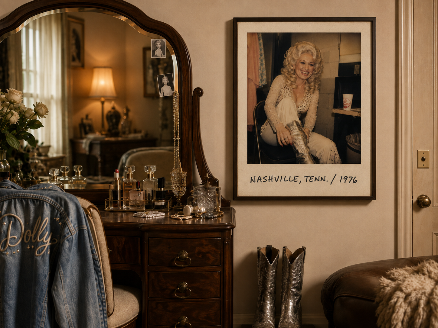 Dolly Parton Nashville ’76 Poster | Vintage Polaroid Style Matte Poster