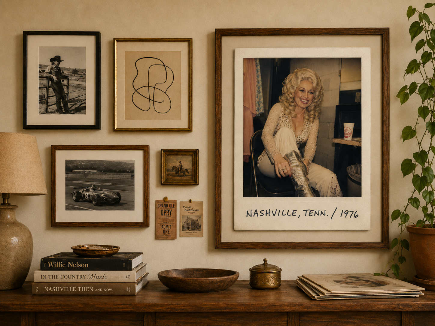 Dolly Parton Nashville ’76 Poster | Vintage Polaroid Style Matte Poster