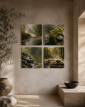 FOREST BATH | 4-Piece Acrylic Forest Wall Art Set