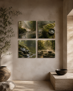 FOREST BATH | 4-Piece Acrylic Forest Wall Art Set