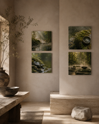 FOREST BATH | 4-Piece Acrylic Forest Wall Art Set
