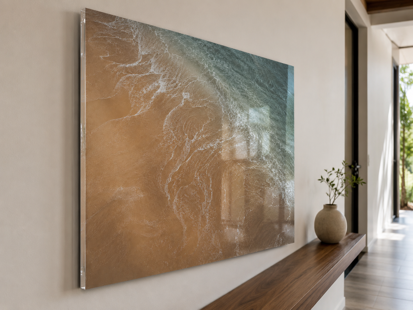 Coastal Waves Acrylic Print (French Cleat Hanging)