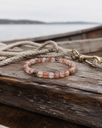 Fire Quartz Round Bead Bracelet - Grounded Energy
