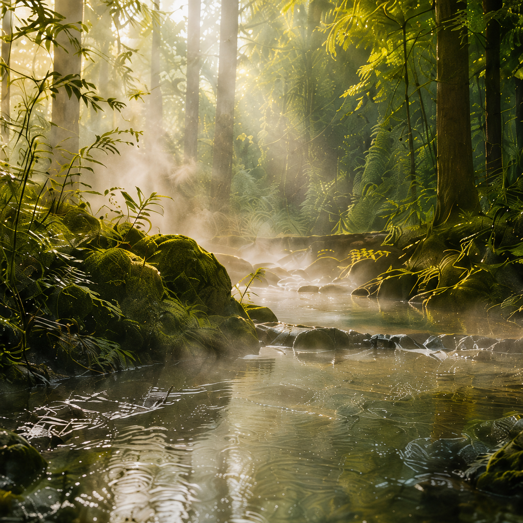 FOREST BATH | 4-Piece Acrylic Forest Wall Art Set