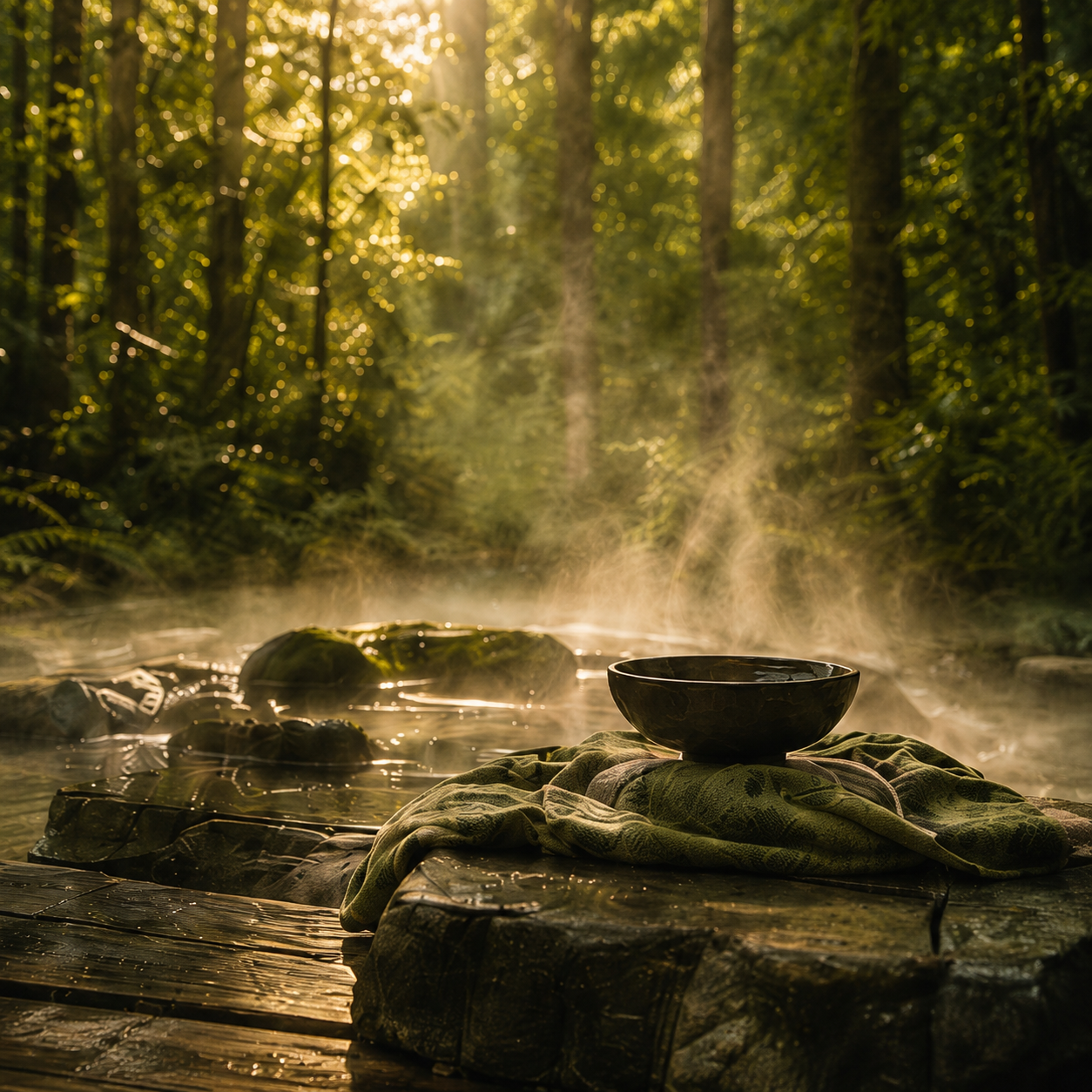 FOREST BATH | 4-Piece Acrylic Forest Wall Art Set