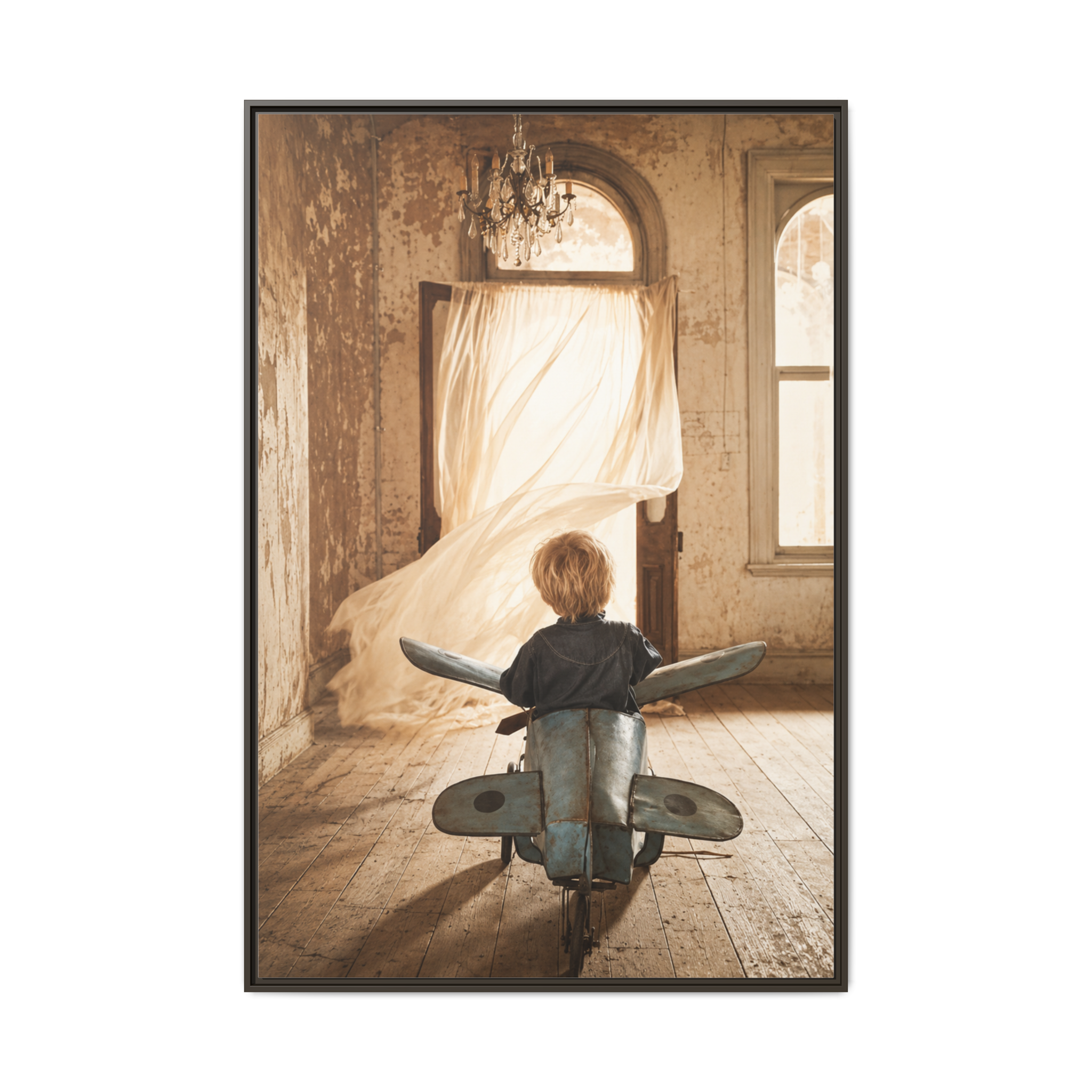 Toy Plane | Framed Canvas