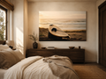Surfboard Acrylic Wall Art, Coastal Beach Photography Print