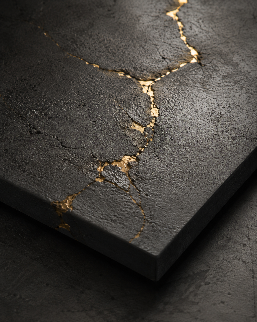 Golden Cracks | Acrylic Art
