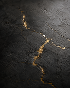 Golden Cracks | Acrylic Art
