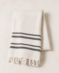 Haley Turkish Cotton + Bamboo Hand Towel - Two Stripe