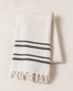 Haley Turkish Cotton + Bamboo Hand Towel - Two Stripe