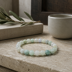 Jadeite Jade Round Bead Bracelet - Lucky Prosperity