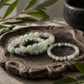 Jadeite Jade Round Bead Bracelet - Lucky Prosperity
