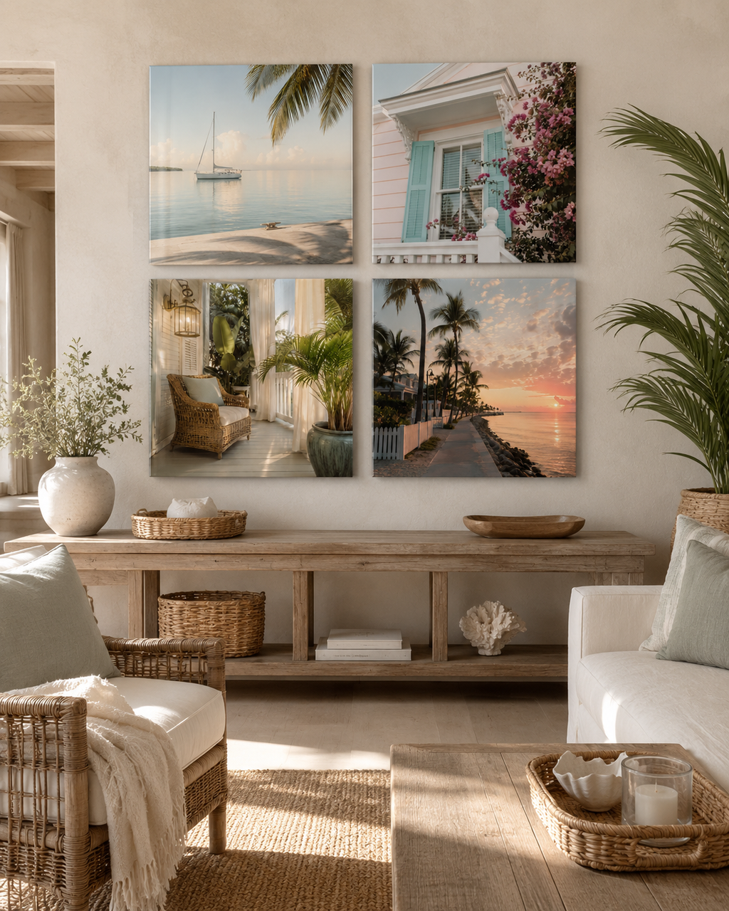 Key West | 4-Piece Acrylic Wall Art Set