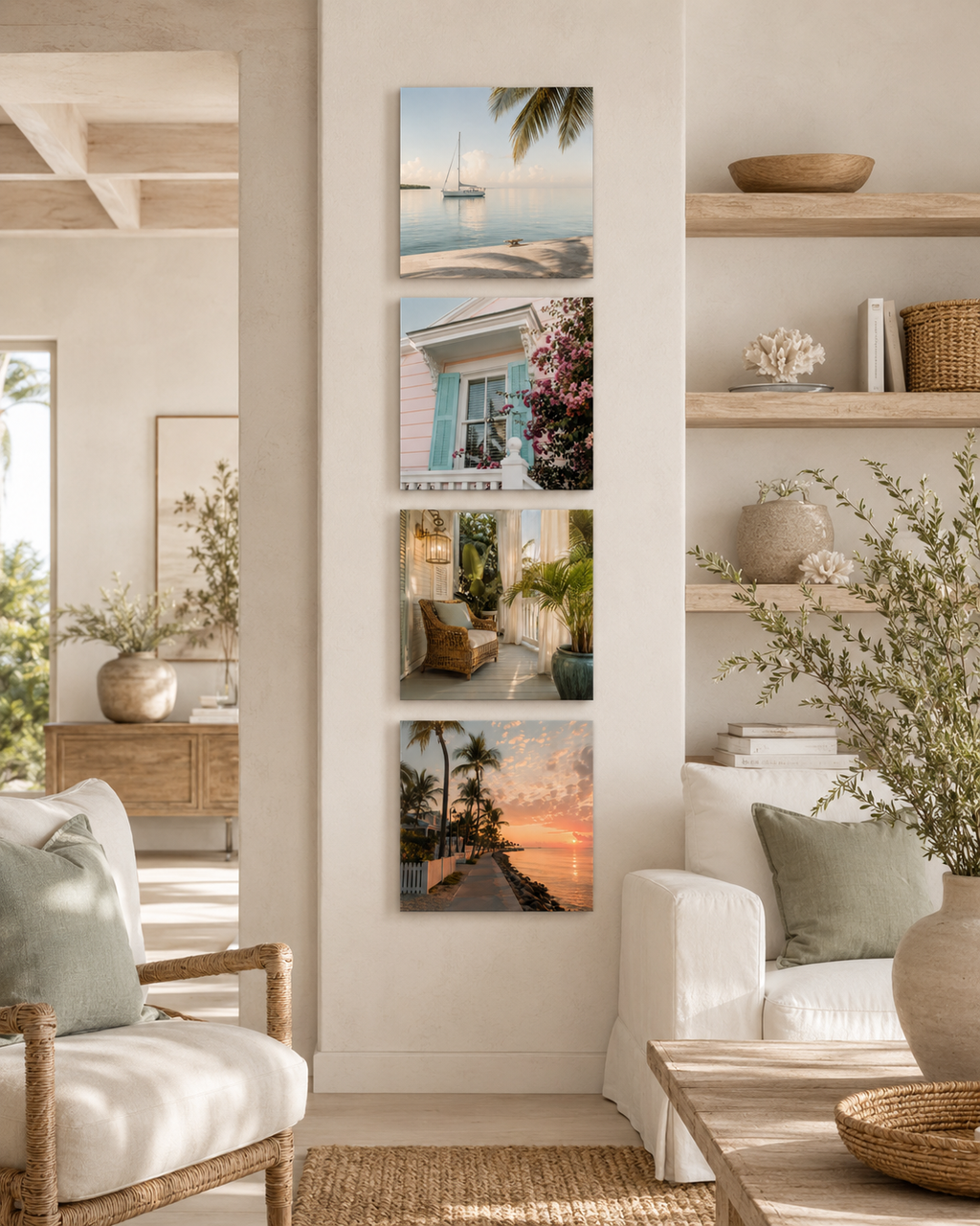 Key West | 4-Piece Acrylic Wall Art Set