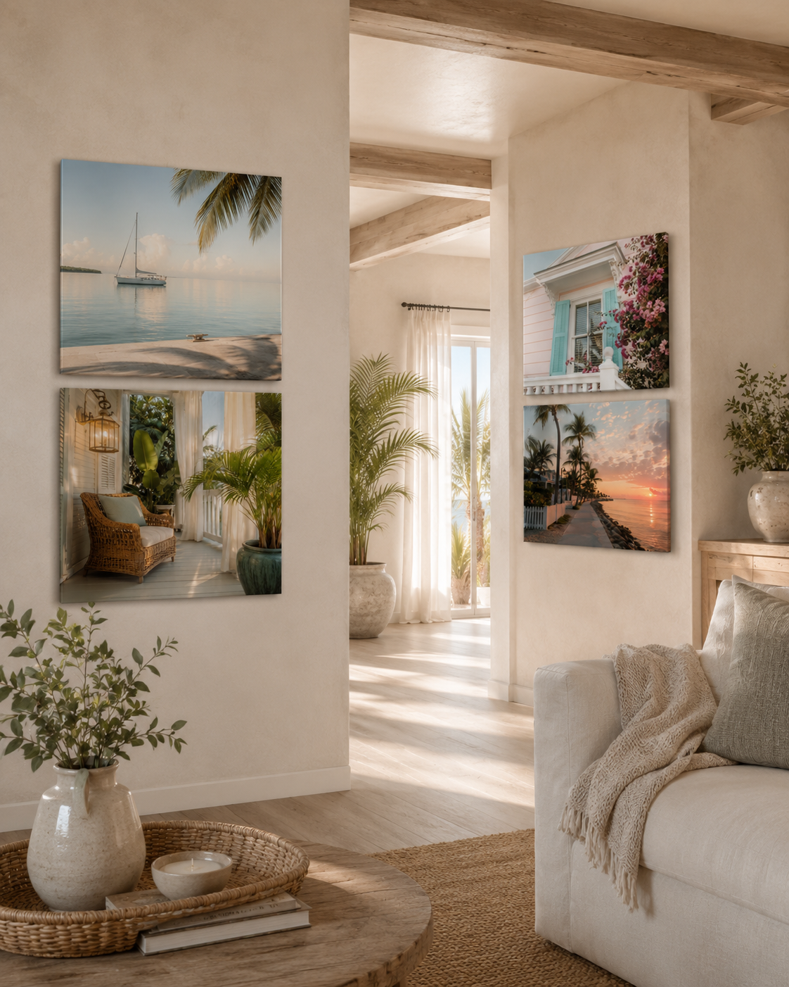 Key West | 4-Piece Acrylic Wall Art Set