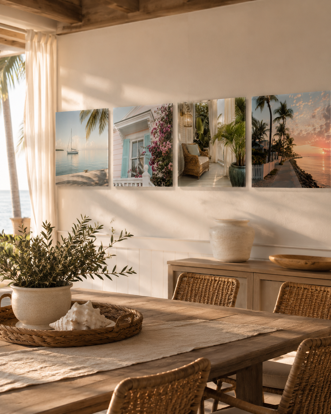 Key West | 4-Piece Acrylic Wall Art Set