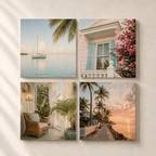 Key West | 4-Piece Acrylic Wall Art Set