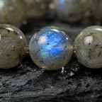Labradorite Round Bead Bracelet - Magical Protection