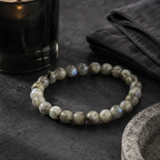 Labradorite Round Bead Bracelet - Magical Protection