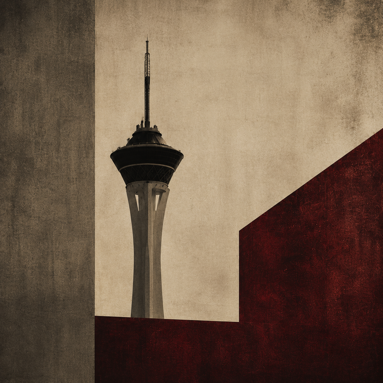 LAS VEGAS | 4-Piece Neon Noir Acrylic Wall Art Set