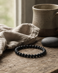 Lava Round Bead Bracelet - Steadfast Courage