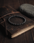Lava Round Bead Bracelet - Steadfast Courage