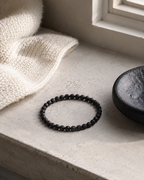 Lava Round Bead Bracelet - Steadfast Courage