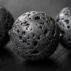 Lava Round Bead Bracelet - Steadfast Courage