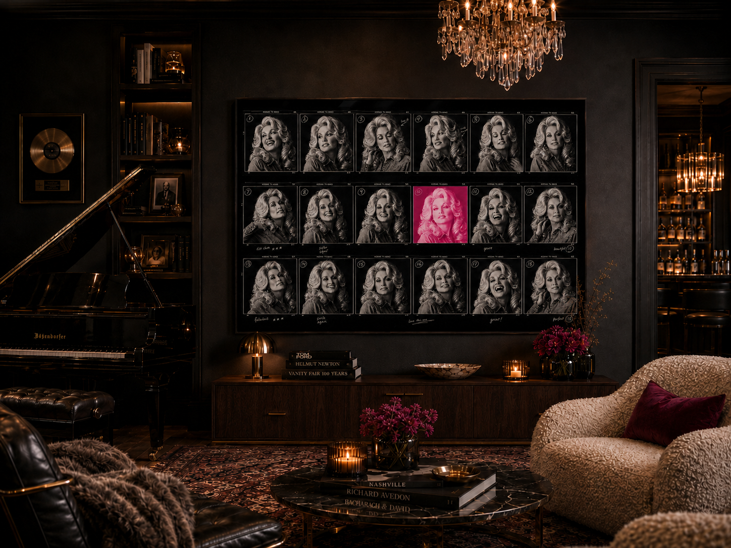 Twelve frames. One icon. | Dolly Parton Acrylic Art