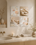 MILK BATH | 4-Piece Acrylic Spa Wall Art Set