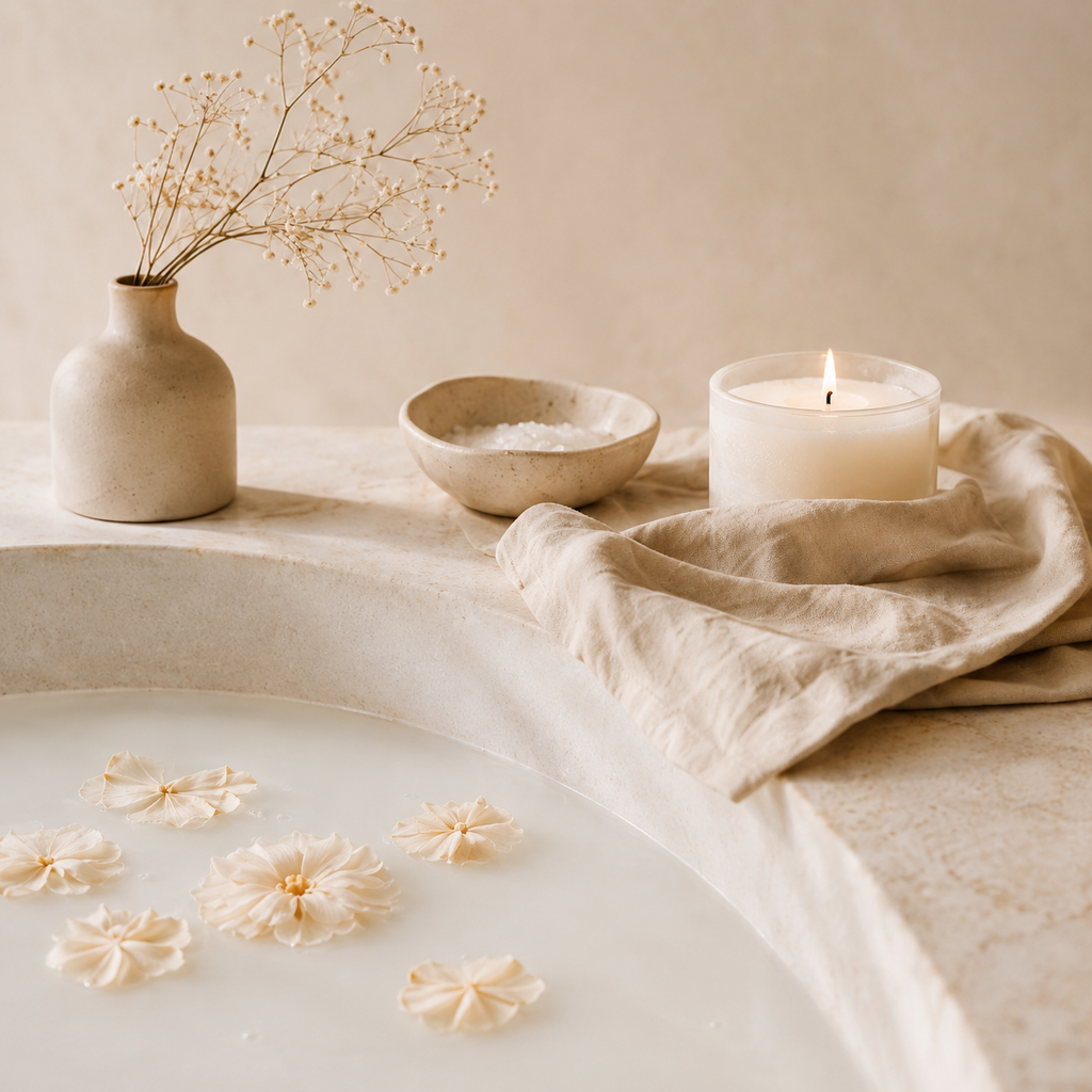 MILK BATH | 4-Piece Acrylic Spa Wall Art Set