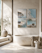 MINERAL BATH — 4-Piece Acrylic Spa Wall Art Set