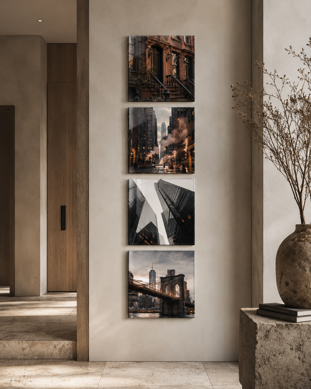 NEW YORK | 4-Piece Acrylic Wall Art Set
