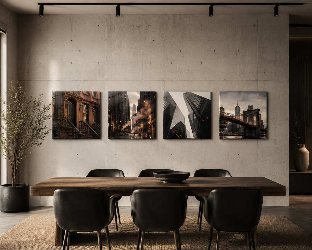 NEW YORK | 4-Piece Acrylic Wall Art Set