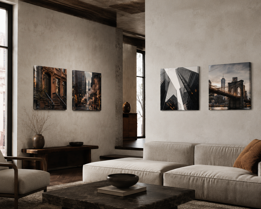 NEW YORK | 4-Piece Acrylic Wall Art Set